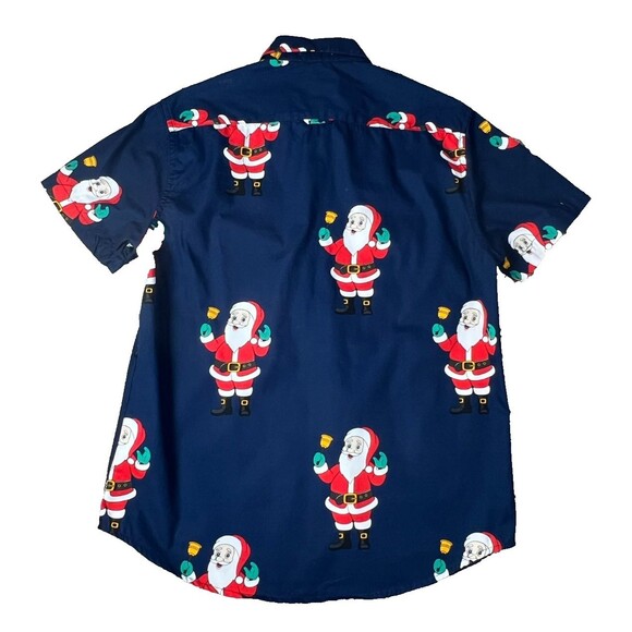 Denim & Flowers Ricky Singh Men's Santa Button-Down Christmas Shirt  Size M - Picture 2 of 9